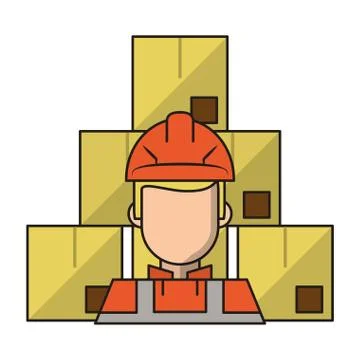 Delivery and logistics Stockillustratie