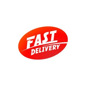 Delivery and shipping logo. vector Fast delivery sign Stock Illustration