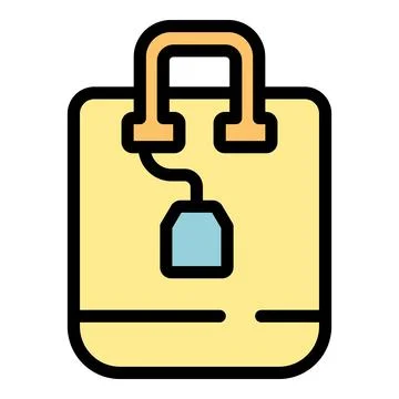 Delivery bag icon vector flat Stock Illustration