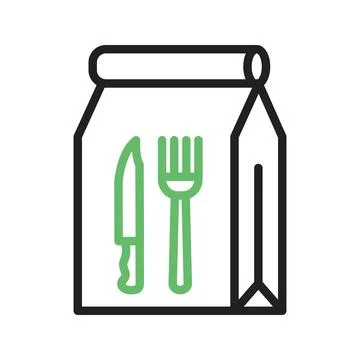 Delivery Bag icon vector image. Stock Illustration