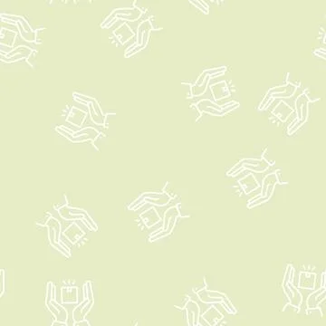 Delivery border protection line seamless pattern 스톡 일러스트