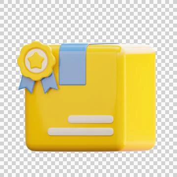 Delivery Box 3D Illustrations Illustrazione stock