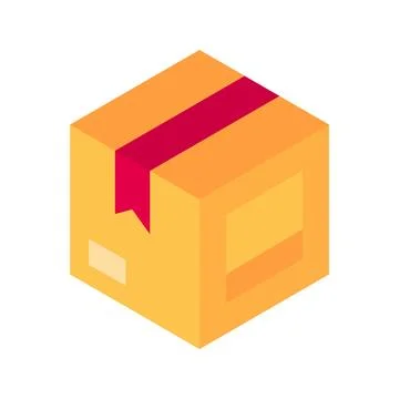 Delivery Box Icon Image. Illustrazione stock