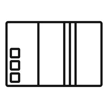 Delivery box icon outline vector. Cardboard package イラスト素材
