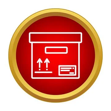Delivery box icon representing shipping logistics and cargo Stock Illustration