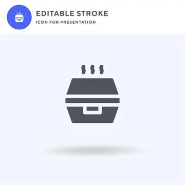 Delivery Box icon vector, filled flat sign, solid pictogram isolated on white 스톡 일러스트