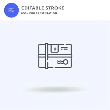 Delivery Box icon vector, filled flat sign, solid pictogram isolated on white イラスト素材