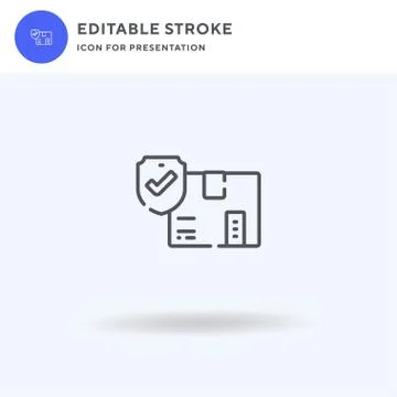 Delivery Box icon vector, filled flat sign, solid pictogram isolated on white イラスト素材