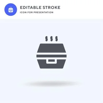 Delivery Box icon vector, filled flat sign, solid pictogram isolated on white Stock Illustration