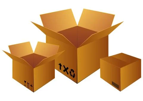 Delivery box Stock Illustration