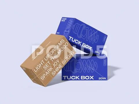 Delivery Box Mockup PSD Template