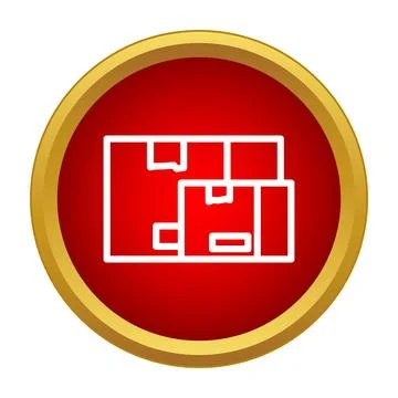 Delivery boxes icon showing shipping and logistics concept Stock Illustration