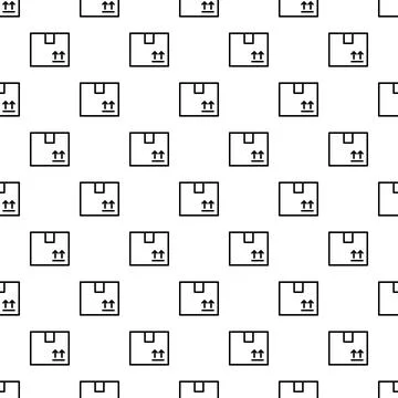 Delivery boxes seamless pattern for logistics and shipping Illustrazione stock