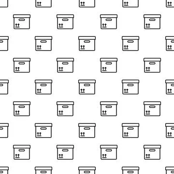 Delivery boxes seamless pattern for logistics and shipping Stock Illustration