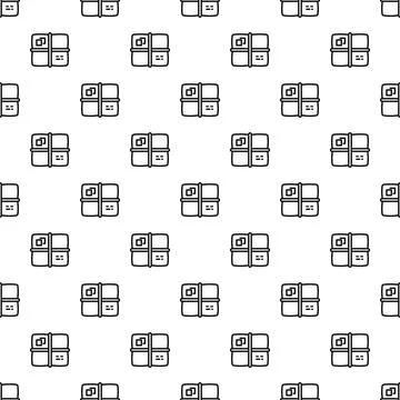 Delivery boxes seamless pattern for shipping and logistics Illustrazione stock