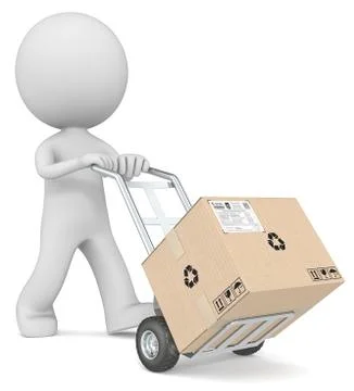 Delivery boy. Stock Illustration