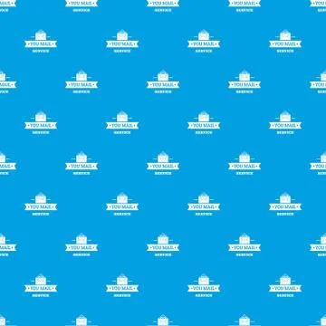 Delivery business pattern vector seamless blue Illustrazione stock