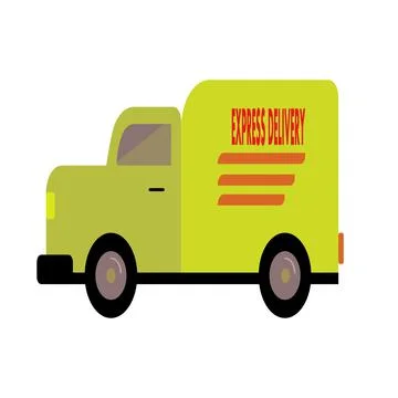 Delivery car Stock Illustration