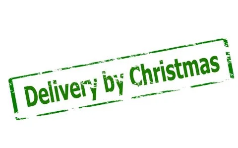 Delivery by Christmas Stock Illustration