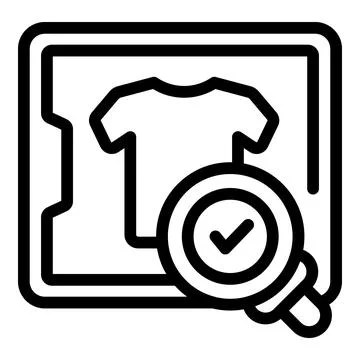 Delivery cloth icon outline vector. Service return Illustrazione stock