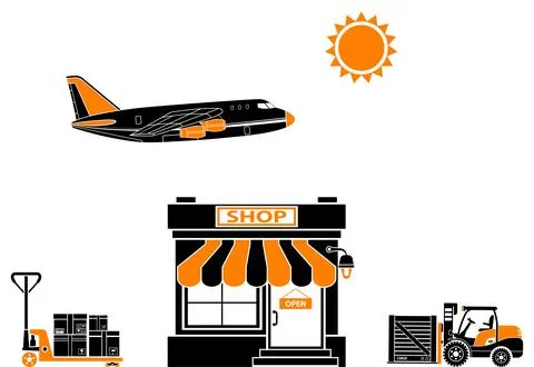 Delivery Concept Ilustração Stock