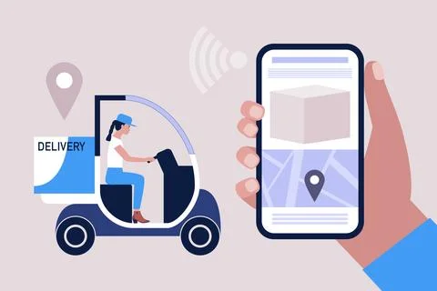 Delivery concept Stock Illustration