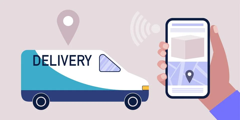 Delivery concept Stock Illustration