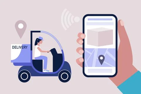 Delivery concept Stock Illustration