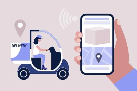 Delivery concept Stock Illustration