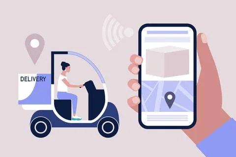 Delivery concept Stock Illustration