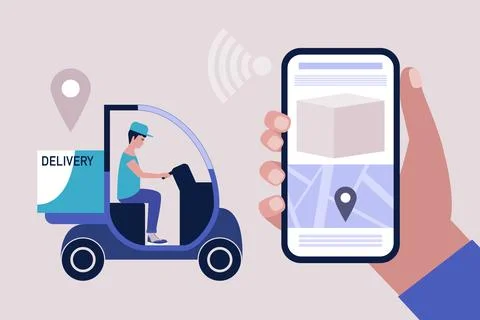 Delivery concept Stock Illustration