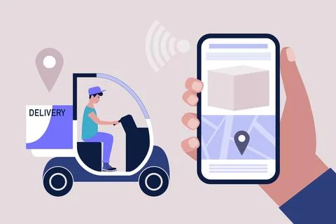 Delivery concept Stock Illustration