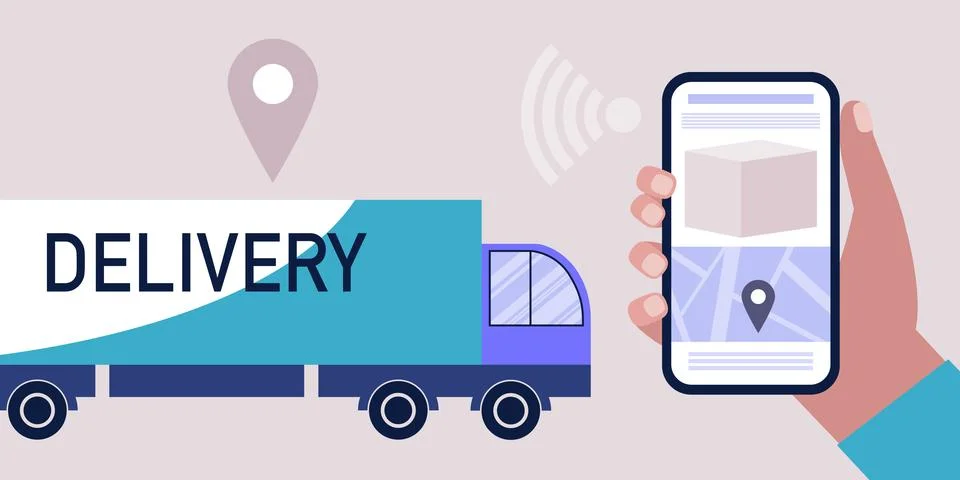 Delivery concept Stock Illustration