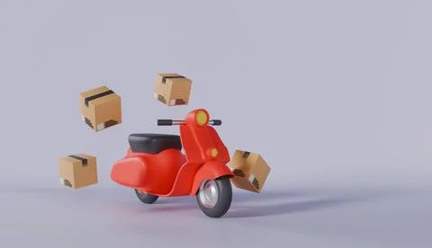 Delivery concept, Sealed cardboard box for delivery of orders, goods Stock Illustration