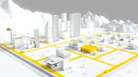 Delivery Cycle Animation Stock Footage 252093769