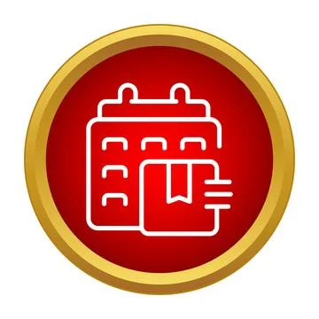 Delivery date tracking calendar logistics icon design Stock Illustration
