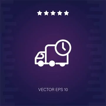 Delivery delay  icon Illustrazione stock