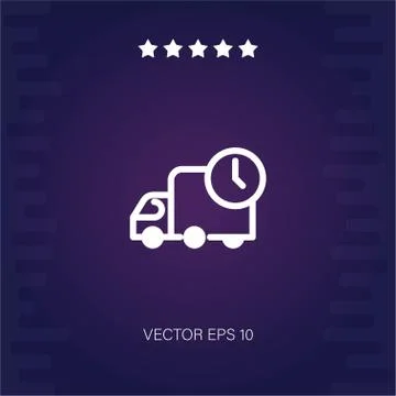 Delivery delay vector icon Stock Illustration