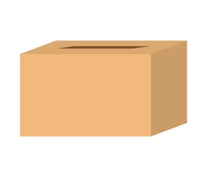 Delivery design. box over isolated image. vector graphic Ilustração Stock