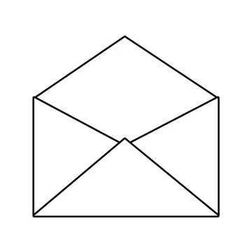 Delivery design. envelope over isolated image. vector graphic Ilustração Stock
