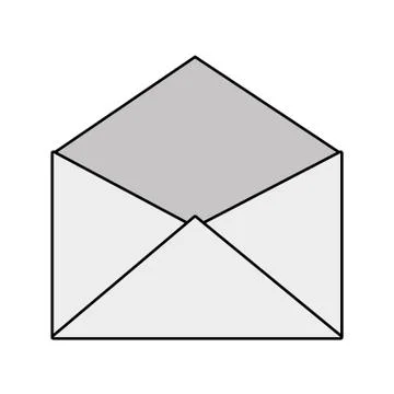 Delivery design. envelope over isolated image. vector graphic Ilustração Stock