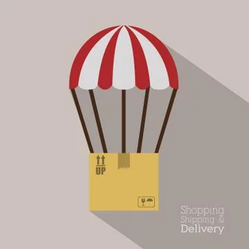 Delivery design over gray background,vector illustration Stock Illustration