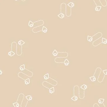 Delivery direction gps marks line seamless pattern Illustrazione stock