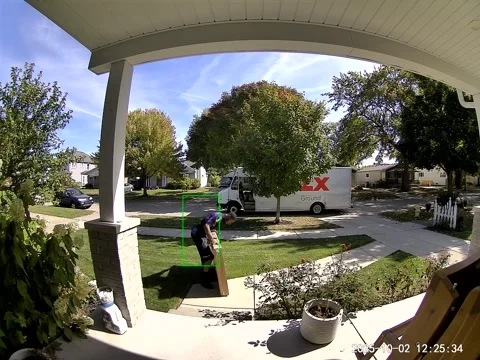 Delivery Driver Drops Heavy Package, Berkley, Michigan, USA - 02 Oct 2025 Stock Footage 318488598