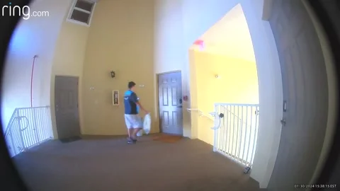 Delivery Driver Steals Packages, Doral, Florida, USA - 01 Feb 2024 Stock Footage 263398916
