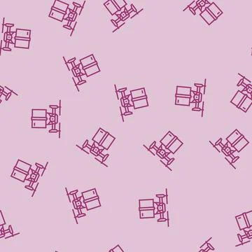 Delivery drone line seamless pattern Stockillustratie