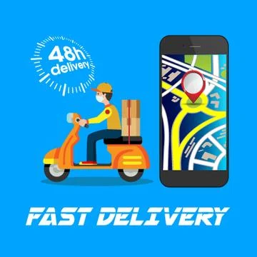 Delivery - fast Order Stock Illustration
