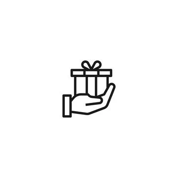 Delivery filled line icon. linear style sign for mobile concept and web desig Stock Illustration