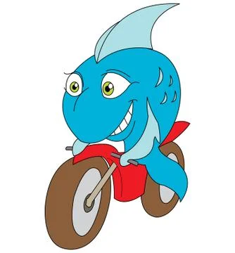 Delivery fish Stock Illustration