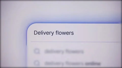 Delivery flowers - browser search query Stock Footage 311858200